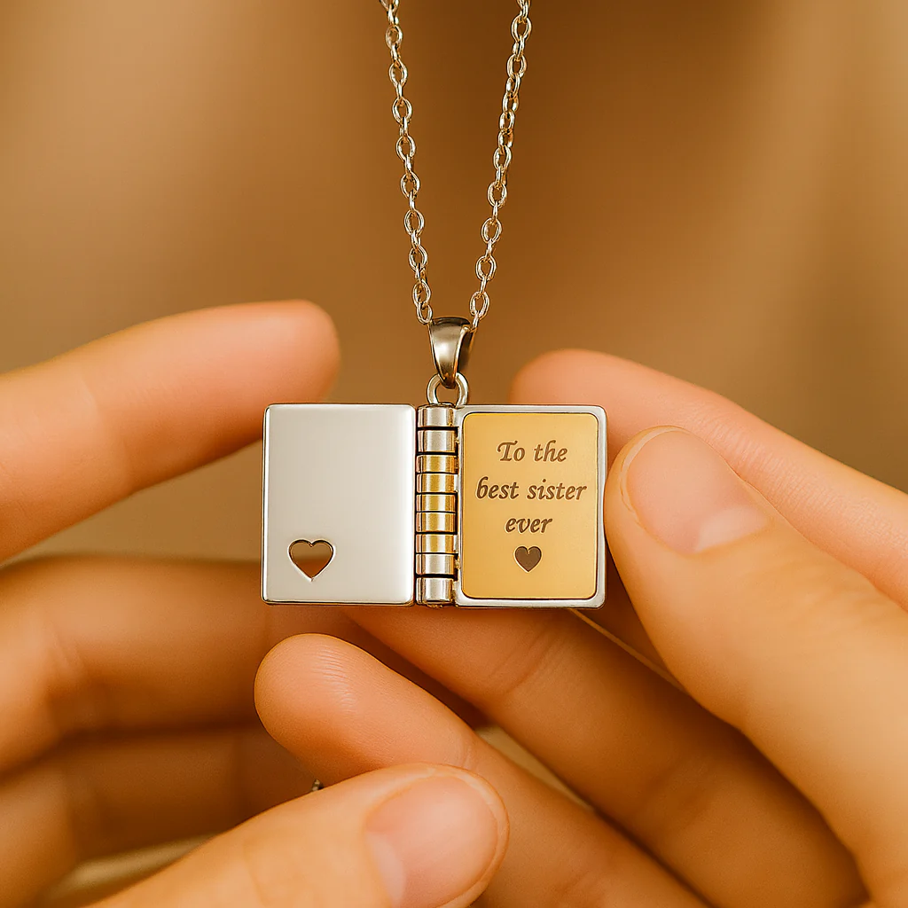 Best Sis Ever Necklace - Sister - Image 3