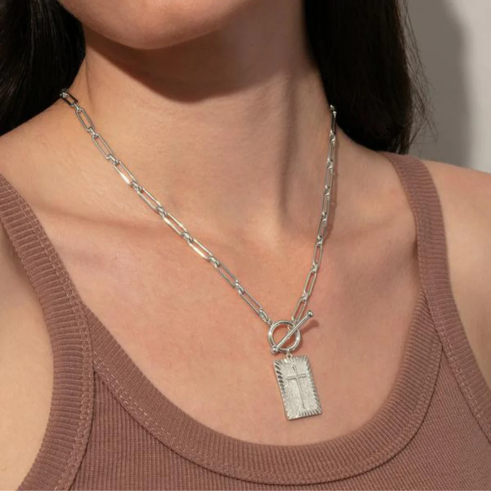 Cross Choker Necklace - Image 2