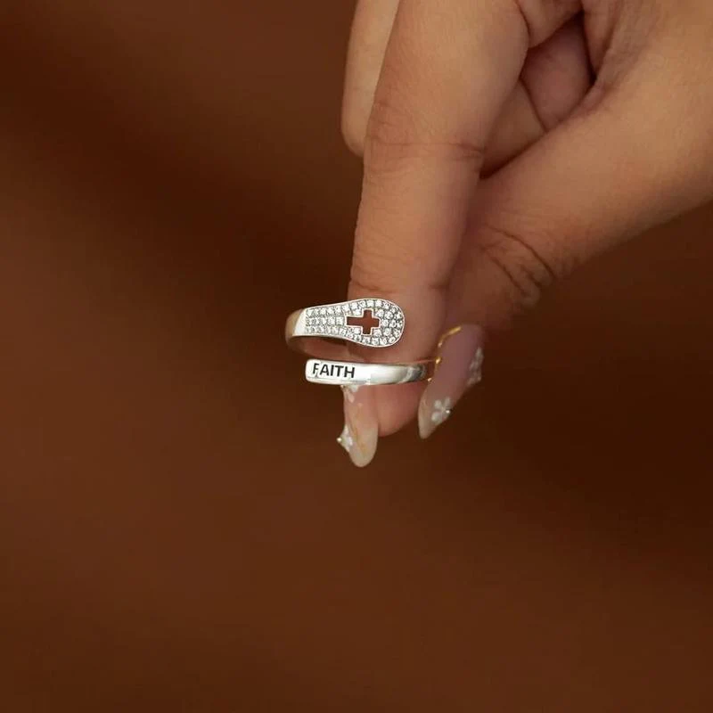 Faith Cross Ring - Image 3