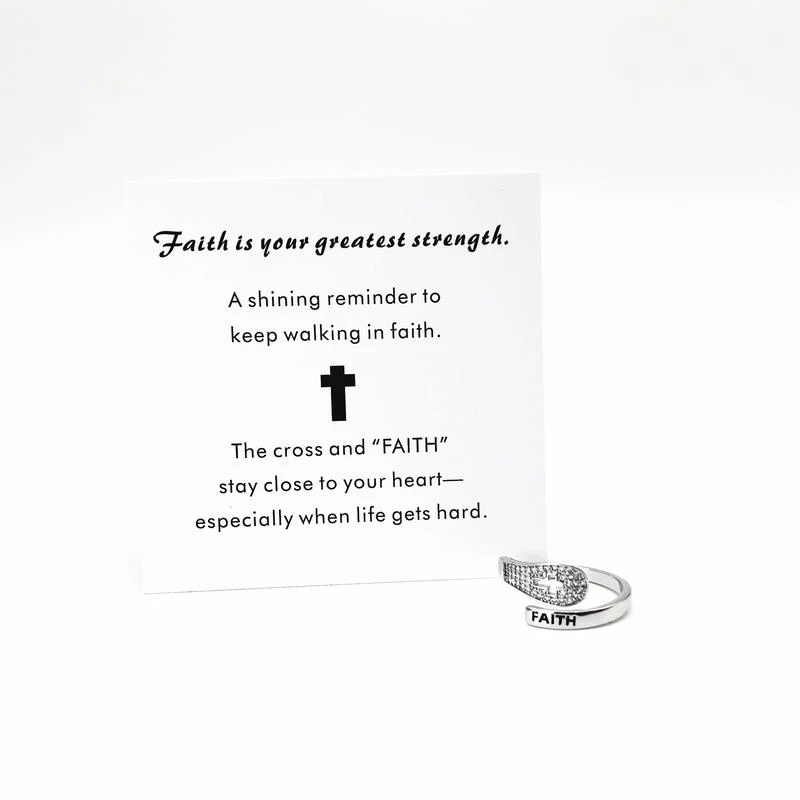 Faith Cross Ring - Image 7