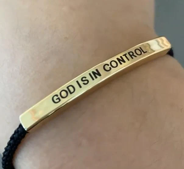 God Is In Control Bracelet - Image 3