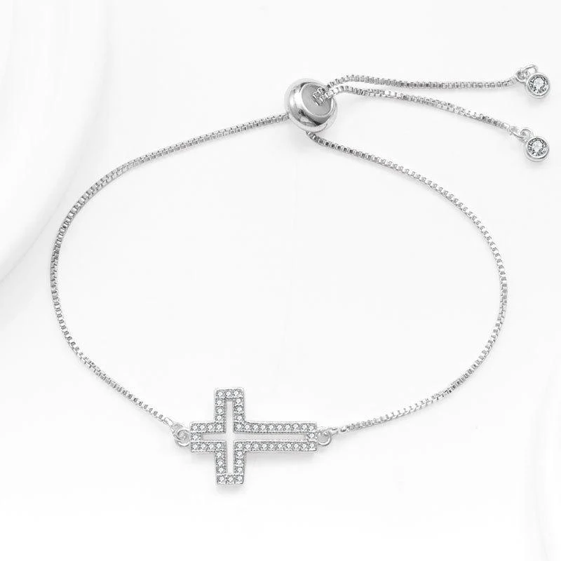 Hollowed Out Cross Bracelet - Image 6