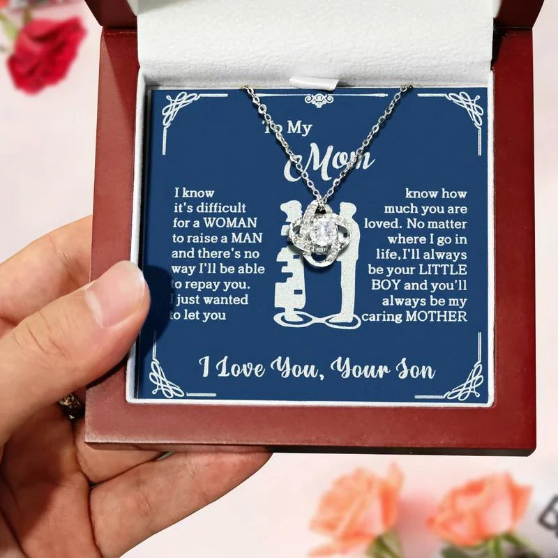 To My Mom – Forever Your Little Boy Necklace